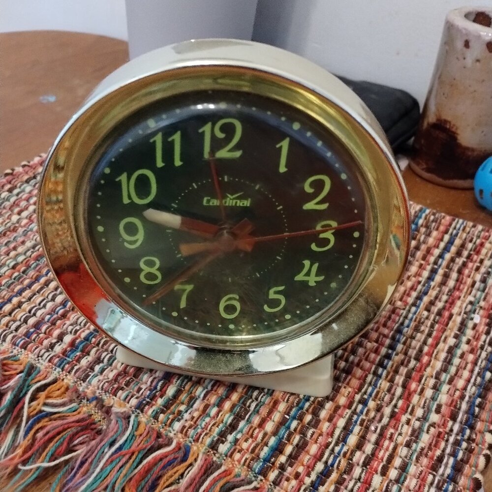 Vintage Cardinal alarm clock